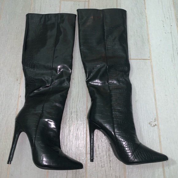 Princess Polly Leighton Boots Black - Picture 3 of 4